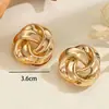 Pendientes de Moda Personalizados Estilo Europeo y Americano Pendientes Sencillos de Enroscado Exquisitos Pendientes de Lujo Ligero Pendientes de Alta Gama para Mujer