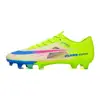 Zapatos Profesionales de Fútbol para Hombre, Tacos Largos AG, Tacos Dobles Opcionales, Ligeros, Amortiguadores, Antideslizantes, Zapatos de Entrenamiento para Adultos y Niños