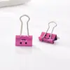 Clip de Cola Larga Sonriente Lindo Creativo Color Macarrón Metal Hueco Clip de Cola Larga para Boletos Clip de Suministro Transfronterizo de Amazon