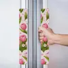 Funda para Manija de Refrigerador de Flor de Tulipa Refrigerador de Doble Puerta Tirador de Manija Cubierta de Manija de Puerta Anticolisión Antigolpes