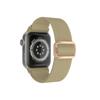 Adecuado para correa tejida de Apple, correa de nailon para Apple Watch, correa para iWatch, estilo étnico, línea de hebilla plana