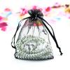 Bolsa de Hilo Multitalla Multicolor Mariposa Plata Caliente Bolsa Pequeña para Joyería Embalaje de Joyería Bolsa de Dulces con Cordón