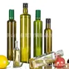 Botella de aceite de oliva verde oscuro 150ml250ml500ml750ml cuadrada redonda aceite de camelia aceite de nuez aceite de sésamo botella de vidrio