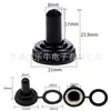 Interruptor de Palanca Leniu de 12 mm Tapa Impermeable Universal Interruptor Basculante Impermeable y a Prueba de Polvo Antiestático Tapa Impermeable