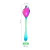 Tenedor Cuchara para Ensalada Acero Inoxidable 304 Tenedor Cuchara Cuchara de una pieza Cuchara Creativa para Ensalada Tenedor Tenedor para Fruta Tenedor para Ensalada Tenedor Cuchara de doble uso