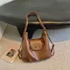 2026 Nuevo Bolso Retro de Hombro Plisado para Mujer, Gran Capacidad, Piel Suave, Bolso de Axila, Bandolera Versátil, Bolso Tote para el Trabajo