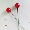 Cereza Navideña, Fruta de Espuma Simulada, Fruta Roja Pequeña, Baya, Fruta Pequeña, Accesorios de Decoración Navideña