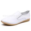 2023 moda transfronteiriça sapatos casuais baixos femininos estilo coreano sapatos brancos femininos bico redondo couro de vaca Sapatos femininos de estudante tamanho grande sapatos femininos
