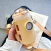 Internet red vaso de agua creativo para niños vaso con boquilla de alto valor de color vaso lindo de gran capacidad vaso de plástico divertido y lindo para estudiantes verano