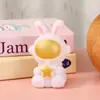 Luminária de Noite Criativa de Astronauta com Toque de Luxo, Ornamento de Mesa de Coelho Cartoon, Brinquedos para Venda Ambulante