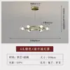 Lustre de vela circular de bolhas nórdico de camada dupla para sala de estar, sala de jantar moderna minimalista, luz criativa para quarto, lustre de feijão mágico