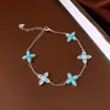 Pulsera de Flor de Circonita Vintage, Pulsera de Diseño Exquisito Retro de Nicho, Joyería de Lujo Ligero y de Gama Alta