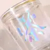 Estampado en Caliente UV Transferencia Sensible a la Presión Pegatinas Película Desprendible Dejar Palabra Pegatinas de Logotipo Hueco Marcas Comerciales Etiquetas Adhesivas Venta al por Mayor