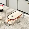 Caja de Almacenamiento de Huevos de Tres Capas, Nueva Caja de Conservación para Refrigerador de Cocina, Bandeja de Huevos Transparente Grande Multicapa, Caja de Huevos Tipo Cajón