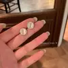 Pendientes de Perlas con Lazo de Lunares para Mujer, Pendientes de Lujo Ligero y de Gama Alta, Modernos y Versátiles para el Trabajo, Pendientes de Diseño Nicho