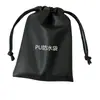 Bolsa de Empaque Profesional para Auriculares al por Mayor del Fabricante, Bolsa Impermeable de PU, Bolsa de Almacenamiento para Cable de Datos Bluetooth, Bolsa Negra de PU de Alta Gama
