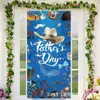 2026 Nueva Cortina de Puerta para el Día del Padre Transfronteriza Decoración para Fiesta Navideña Tela de Fondo Bandera Colgante Venta al por Mayor Personalización