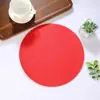 Amazon Explosivo Simple para el Hogar PU Redondo Mesa de Comedor Esterilla Hogar Nórdico Engrosado Aislante Térmico Esterilla de Comedor Occidental Esterilla para Plato de Cena