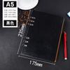 Caderno A5 Espesso Recarregável de Folhas Soltas Papelaria para Estudantes A4 B5 Portátil Capa de Couro Vintage Caderno