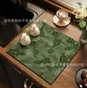 Alfombrilla Absorbente para Encimera de Cocina Estilo Americano Floral, Alfombrilla Drenante de Tierra de Diatomeas para Mesa de Comedor Barra de Cocina, Alfombrilla de Secado Rápido para Cafetera