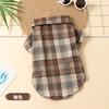 Fabricantes de fonte nova outono e inverno cachorro grade camisa bonito e confortável pequeno grande cachorro xadrez confortável e respirável