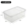 Caja de Almacenamiento con Tapa abatible, Caja de Conservación de Plástico Semiabierta, Caja de Exhibición para Supermercado, Caja Selladora de Alimentos para Refrigerador, Uso Doméstico