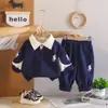 Conjunto de Ropa de Otoño para Niños 2026 Nuevo Estilo Infantil Primavera y Otoño Moda Coreana Sudadera de Manga Larga Conjunto de Dos Piezas Bebé Otoño