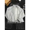 Chaqueta de Vuelo Patchwork Desconstruida de Marca de Moda Estilo Americano para Hombre, Nuevo Estilo Primavera, Fresca y Holgada Casual Versátil Chaqueta de Trabajo