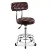 Silla giratoria elevable con ruedas silla de peluquería oficina estudio arte de uñas silla dental duradera cómoda.