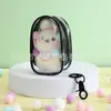 Bolsa de Boneca com Zíper Duplo, Bolsa com Compartimento Pequeno, Bolsa para Passeio de Bebê ao Ar Livre, Bolsa Quadrada e Redonda, Bolsa de Armazenamento de Cabo de Dados em PVC, Bolsa para Passeio de Bebê
