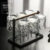 Conjunto de Copos de Água Domésticos Resistentes a Altas Temperaturas, Copo de Vidro Simples Estilo Ins, Copo de Água, Conjunto de Taças de Vinho, Copos Transparentes