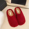 Pantufas peludas quentes e grossas com forro de fleece para aumentar a altura para mulheres, novo estilo outono 2026, pantufas de algodão versáteis com plataforma, fechadas, para uso externo