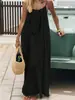 Vestido feminino de verão casual sem mangas, costas nuas, decote tomara que caia, estilo de férias, multicolorido, transfronteiriço, novo na Amazon