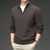 Suéter de punto nuevo estilo 2026 para hombre, adecuado para exportación y ventas transfronterizas en Amazon, casual y juvenil, cálido y cómodo, con diseño de media cremallera