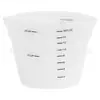 Taza medidora de silicona de grado alimenticio para hornear con escala 250 ml/500 ml DIY Hecho a mano para hornear Taza medidora de silicona para el hogar