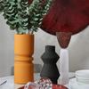Jarrón nórdico simple creativo con diseño geométrico de Morandi, para sala de estar, vinoteca, adornos, arreglos florales, jarrón de cerámica.