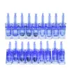 Cabeça de Reposição A6 Elétrica de Microagulhamento Nano Microcristal A6 Agulha Consumível Microcristal 36 Agulhas Azul Curta Redonda Cristal 12 Agulhas
