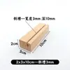 Portatarjetas de Madera Maciza de Haya Base para Etiqueta de Precio Base de Madera para Notas Soporte de Base de Madera Soporte para Inserción de Tarjetas de Notas Soporte para Señal