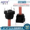 TS-I024 interruptor táctil para lavadora 10x 10x 19.5mm de alto botón a botón impermeable y a prueba de polvo recto en 4 pies