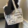 Bolsa Tote de Gran Capacidad Estilo Japonés y Coreano, Bolsa Casual de Lona Lavable, Bolso de Mano Color Caqui para Viajes Diarios