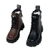 Botas Martin de cuero suave de moda, botas de nieve para mujer, nueva colección de invierno 2026, forradas de felpa y engrosadas, botines de estilo británico, botas de algodón cálidas para mujer