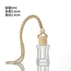 Botella Transparente Vacía de 8ml para Fragancia de Coche con Cordón Colgante Decorativo de Aroma para Perfume de Coche