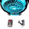 Nuevo Ventilador Eléctrico de Litio Portátil Recargable de 12 pulgadas Multifuncional Estilo Camping al Aire Libre Pesca Doméstico Ventilador Eléctrico de Escritorio