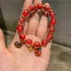 Pulseras de Vidrio Gris Fragante Modificadas de Pekín para Hombres y Mujeres, Cuentas Budistas, Pulseras de Cerámica, Juguetes Culturales, Templos y Lugares Pintorescos
