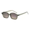 Gafas de Sol Europeas y Americanas de Nueva Moda con Tachuelas Ovaladas, Elegantes y Versátiles, Estilo Callejero Color Gelatina Sencillas Casuales para Mujer