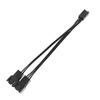 Placa-mãe do computador PWM controle de temperatura dissipação de calor do ventilador um-dois 4Pin um-três patch cord fio de extensão de 3 pinos