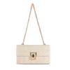 Bolso Tejido de Mano Tapa abatible Bolso de Paja Tejido Multicapa Bolso Cruzado con Cadena Bolso tipo sobre para Ocio Vacacional en la Costa Transfronterizo