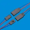 Fio de Terminal de Ângulo Positivo Dupont, Conector de 2-10 Pinos Não Está Esperando por