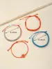 Pulsera tejida con cera bohemia de venta caliente en Amazon, cuerda de mano para chica girasol surfeando, juego