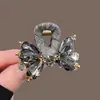 Novo Prendedor de Tubarão Estilo Coreano 2026 Prendedor de Cabelo Fashion com Pedras de Cristal para Mulheres, Elegante Acessório de Cabelo para Coques Altos ou Meio Presos